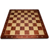Jeu d'échecs bois padouk coins arrondis pièces STAUNTON style classique acacia/buis - numéroté taille 4