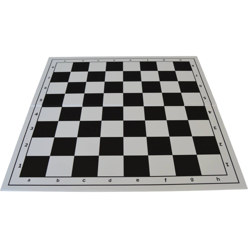 Échiquier pliable en plastique blanc/noir numéroté 36 cm