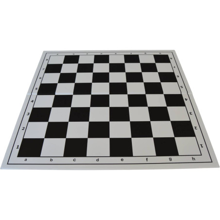 Échiquier pliable en plastique blanc/noir numéroté 36 cm