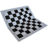 Échiquier pliable en plastique blanc/noir numéroté 36 cm