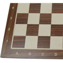 Jeu d'échecs bois noyer pièces STAUNTON style Français acacia/buis - numéroté taille 4