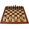 Jeu d'échecs bois sycomore/acajou pièces STAUNTON style allemand schima 97 mm - numéroté taille 5+