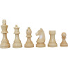 Jeu d'échecs bois sycomore/acajou pièces STAUNTON style allemand schima 97 mm - numéroté taille 5+