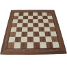 Jeu d'échecs bois noyer bordure noire pièces STAUNTON style allemand schima 97 mm - numéroté taille 5+