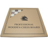 Jeu d'échecs bois noyer bordure noire pièces STAUNTON style allemand schima 97 mm - numéroté taille 5+