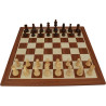 Jeu d'échecs bois sycomore/acajou pièces STAUNTON style allemand schima 97 mm - taille 5+