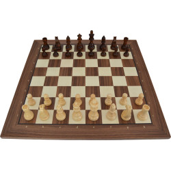 Jeu d'échecs bois noyer...