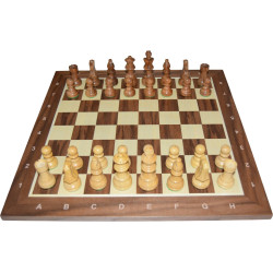 Jeu d'échecs bois noyer...