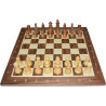 Jeu d'échecs bois noyer pièces STAUNTON style Français acacia/buis - numéroté taille 4