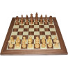 Jeu d'échecs bois noyer pièces STAUNTON style Français acacia/buis - taille 4