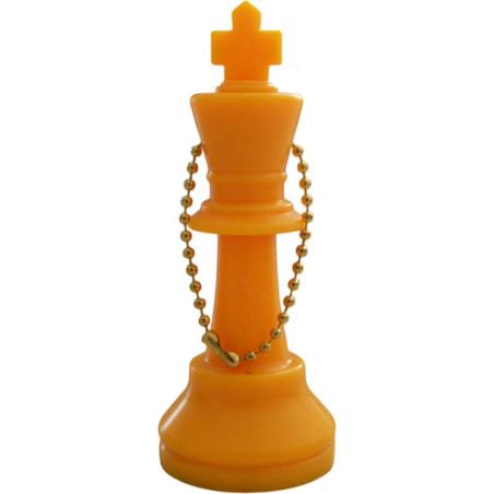 Porte-clés roi plastique jaune