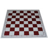 Échiquier pliable en plastique blanc/marron numéroté 36 cm (avec défaut)