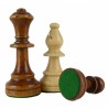 Jeu d'échecs bois sycomore/acajou bord clair pièces STAUNTON schima wallichi - numéroté taille 5