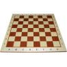 Échiquier en bois sycomore/acajou numéroté bord clair 48 cm - taille 5