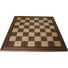 Échiquier en bois noyer bordure noire 52 cm - taille 5+ (avec défaut)