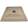 Jeu d'échecs bois sycomore/acajou bord clair pièces STAUNTON n°5 style allemand charme SR3 - numéroté taille 5