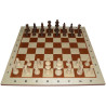 Jeu d'échecs bois sycomore/acajou bord clair pièces STAUNTON n°5 charme - numéroté taille 5