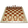 Jeu d'échecs bois sycomore/acajou bord clair pièces STAUNTON n°5 charme 92mm - numéroté taille 5