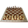 Jeu d'échecs bois sycomore/acajou bord clair pièces STAUNTON style Français acacia/buis - numéroté taille 5