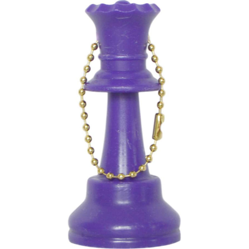 Porte-clés dame plastique violet