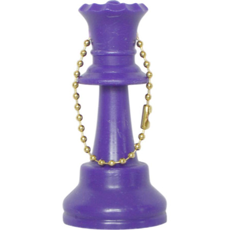 Porte-clés dame plastique violet