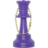 Porte-clés dame plastique violet
