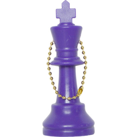 Porte-clés roi plastique violet