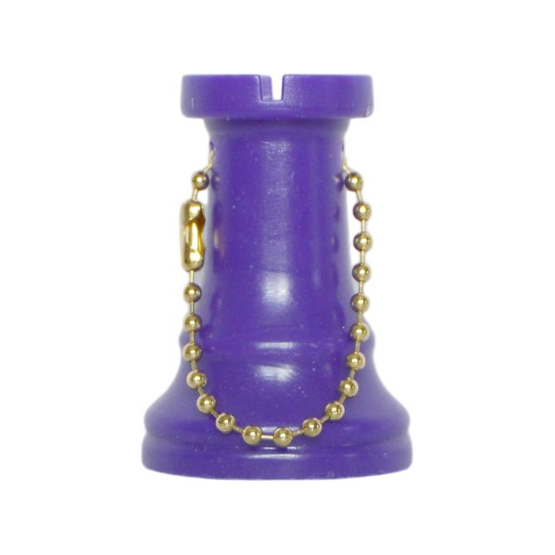 Porte-clés tour plastique violet