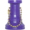 Porte-clés tour plastique violet