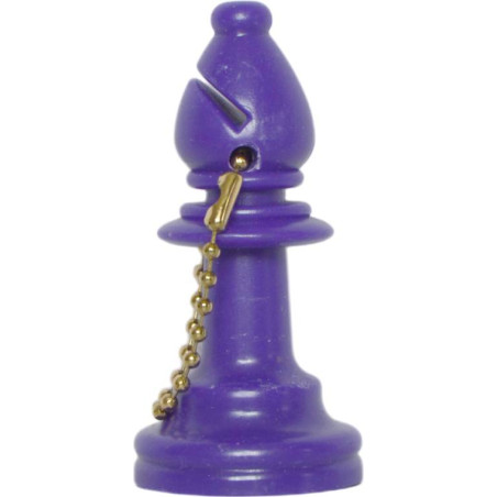 Porte-clés fou plastique violet