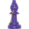 Porte-clés fou plastique violet