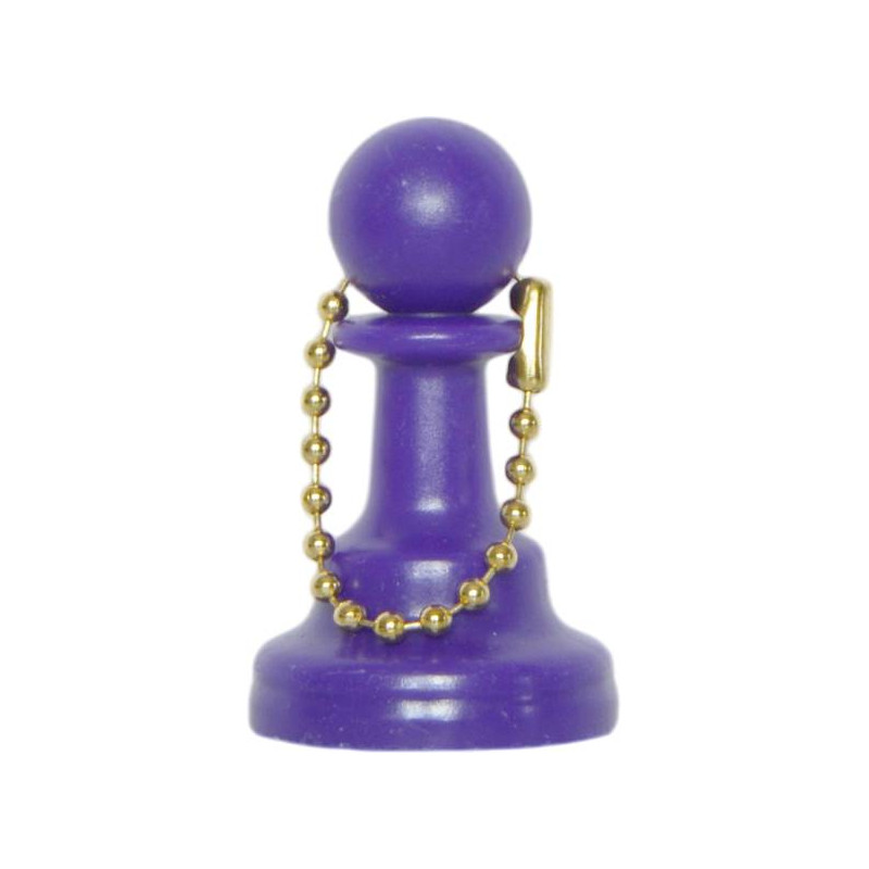 Porte-clés pion plastique violet