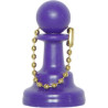 Porte-clés pion plastique violet