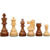 Jeu d'échecs bois sycomore/acajou pièces STAUNTON style Français acacia/buis - numéroté taille 6