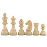 Jeu d'échecs bois sycomore/acajou pièces STAUNTON style allemand ébonisées acacia/buis - numéroté taille 4