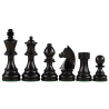 Jeu d'échecs bois sycomore/acajou pièces STAUNTON style allemand ébonisées acacia/buis - numéroté taille 4