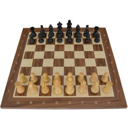 Jeu d'échecs bois noyer...