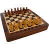 Jeu d'échecs de voyage magnétique bois acacia/buis - 13cm