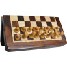 Jeu d'échecs de voyage magnétique bois acacia/buis - 13cm
