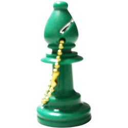 Porte-clés fou plastique vert
