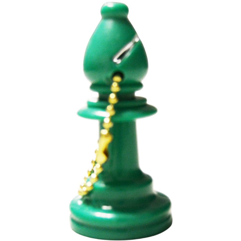 Porte-clés fou plastique vert