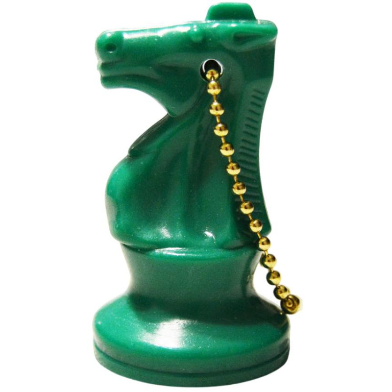 Porte-clés cavalier plastique vert