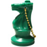 Porte-clés cavalier plastique vert