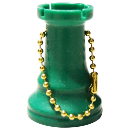 Porte-clés tour plastique vert