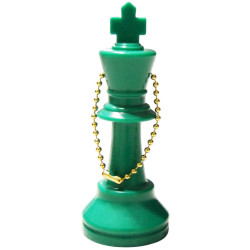 Porte-clés roi plastique vert