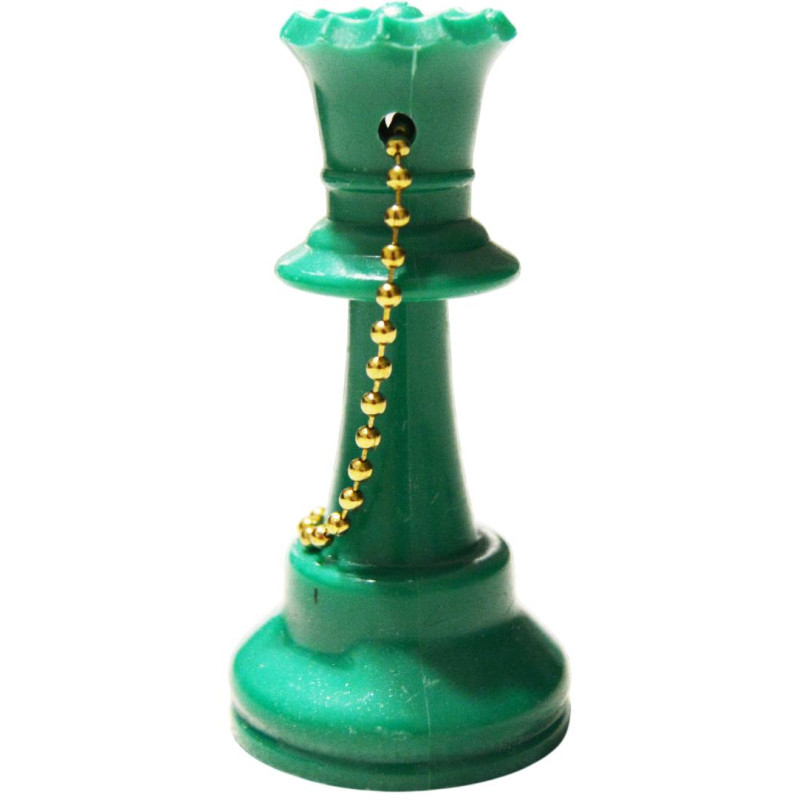 Porte-clés dame plastique vert
