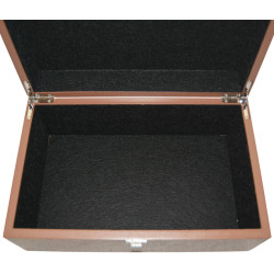 Boîte en bois sapele premium pour pièces d'échecs STAUNTON n°9 (avec défaut)