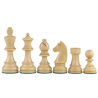 Jeu d'échecs bois acajou noir pièces STAUNTON style allemand ébonisées acacia/buis - taille 4