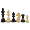 Jeu d'échecs bois acajou noir pièces STAUNTON style allemand ébonisées acacia/buis - taille 4