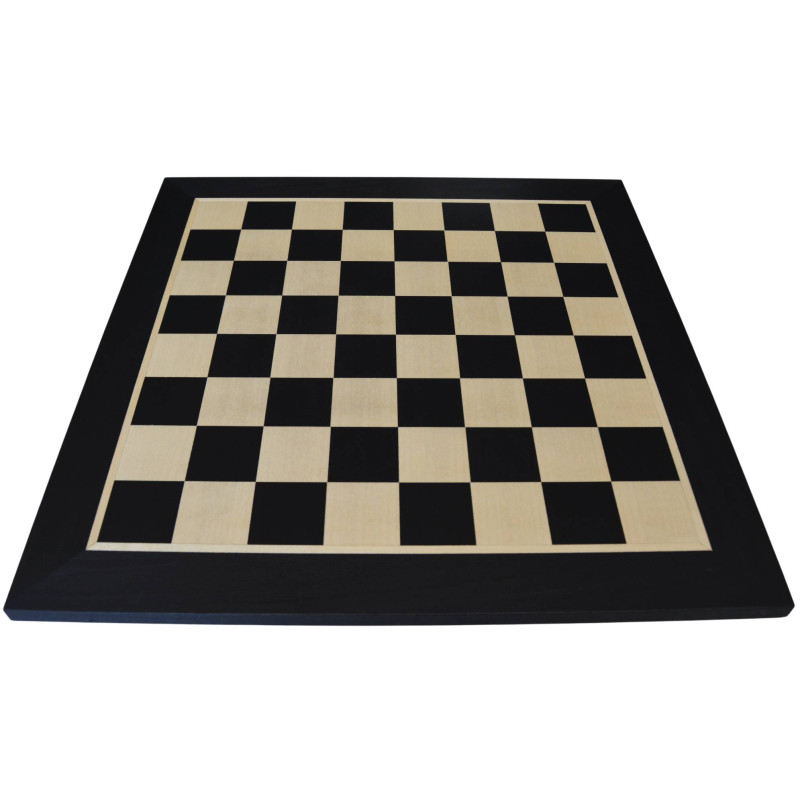 Échiquier en bois acajou noir/érable 40 cm - taille 4